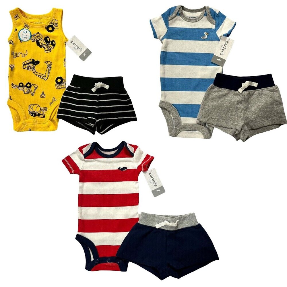 Carter's Red and Blue Matching Sets for Effortless Style